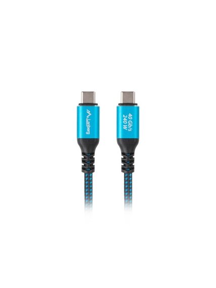 Lanberg | USB-C M/M 4.0 CABLE 240W 8K 60HZ | CA-CMCM-44CU-0005-BK 1