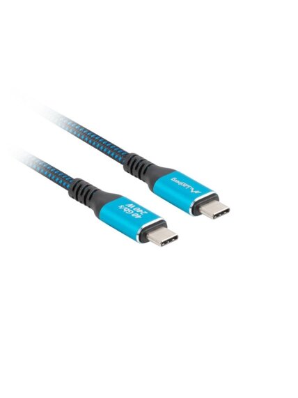 Lanberg | USB-C M/M 4.0 CABLE 240W 8K 60HZ | CA-CMCM-44CU-0005-BK 2 Lanberg | USB-C M/M 4.0 CABLE 240W 8K 60HZ | CA-CMCM-44CU-0005-BK 2
