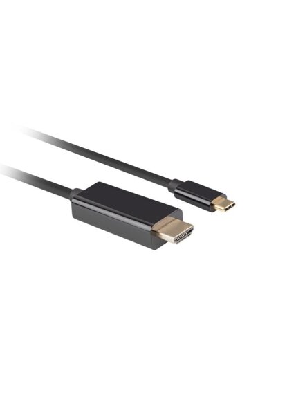 Lanberg USB-C to HDMI Cable, 3 m 4K/60Hz, Black | Lanberg | USB-C to HDMI Cable | CA-CMHD-10CU-0030-BK | 3 m 1 Lanberg USB-C to HDMI Cable, 3 m 4K/60Hz, Black | Lanberg | USB-C to HDMI Cable | CA-CMHD-10CU-0030-BK | 3 m 1
