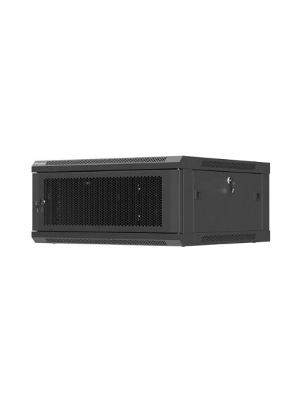 Lanberg Wall mounted installation cabinet 19" 4U 600X600 | WF01-6604-23B | Black 1 Lanberg Wall mounted installation cabinet 19" 4U 600X600 | WF01-6604-23B | Black 1