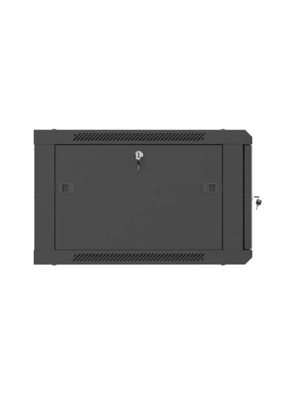 Lanberg Wall mounted installation cabinet 19" 6U 600X600 | WF01-6606-23B | Black 1