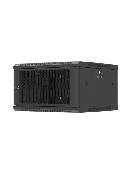 Lanberg Wall mounted installation cabinet 19" 6U 600X600 | WF01-6606-23B | Black 4