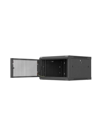 Lanberg Wall mounted installation cabinet 19" 6U 600X600 | WF01-6606-23B | Black 6
