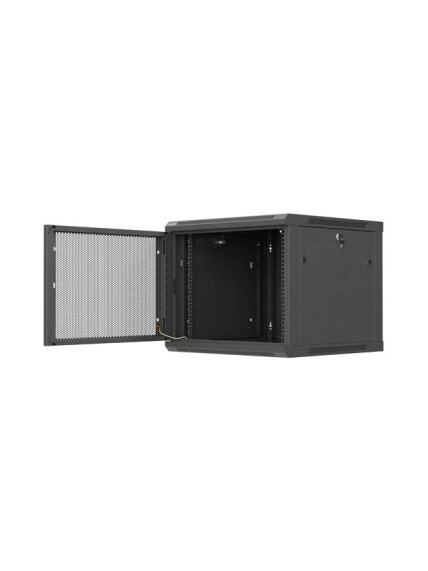 Lanberg Wall mounted installation cabinet 19" 9U 600X600 | WF01-6609-23B | Black 4 Lanberg Wall mounted installation cabinet 19" 9U 600X600 | WF01-6609-23B | Black 4