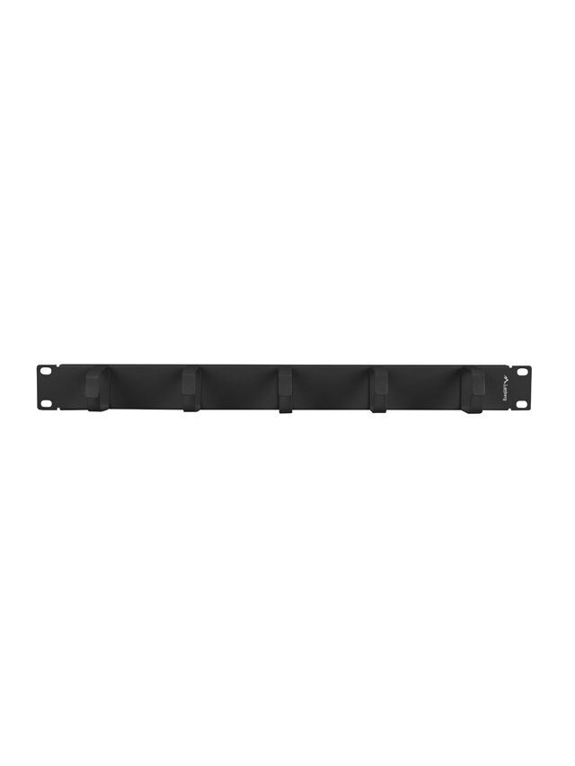 Lanberg 19" Cable Management 5 Rings, Type B, 1U | AK-1701-B | Black 2 Lanberg 19" Cable Management 5 Rings, Type B, 1U | AK-1701-B | Black 2