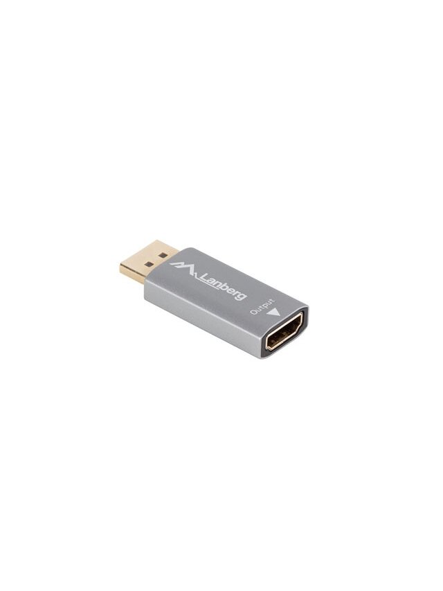 Lanberg Displayport (M) to HDMI (F) Adapter 8K, Silver | AD-DP-HD-03 2 Lanberg Displayport (M) to HDMI (F) Adapter 8K, Silver | AD-DP-HD-03 2