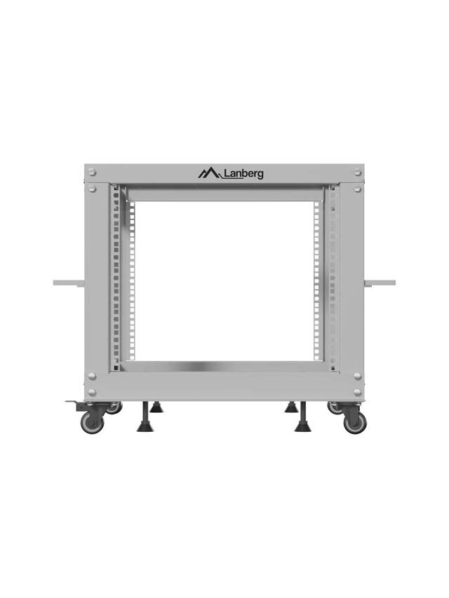 Lanberg Open Rack 19" 9U, adjustable | OR01-6109-S | 65.7 x 60 x 57.7 cm | Gray 1