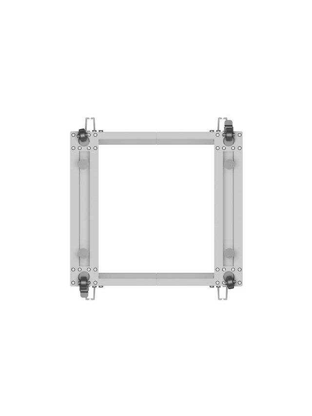 Lanberg Open Rack 19" 9U, adjustable | OR01-6109-S | 65.7 x 60 x 57.7 cm | Gray 4