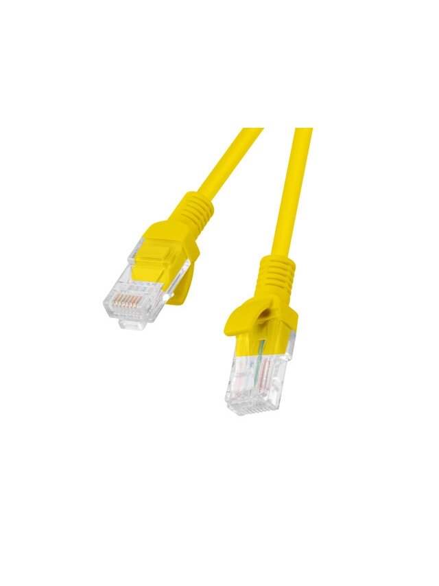 Lanberg Patchcord CAT.5E UTP 0.5M fluke passed 10-pack, Yellow | PCU5-20CC-0050-Y
