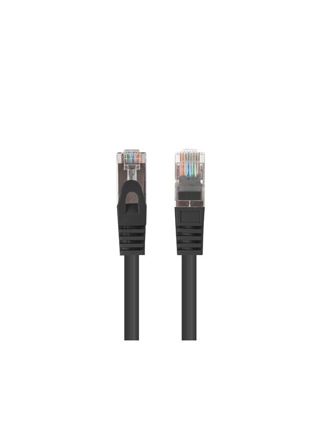 Lanberg Patchcord CAT.6 FTP 1M fluke passed 10-pack, Black | PCF6-20CC-0100-BK