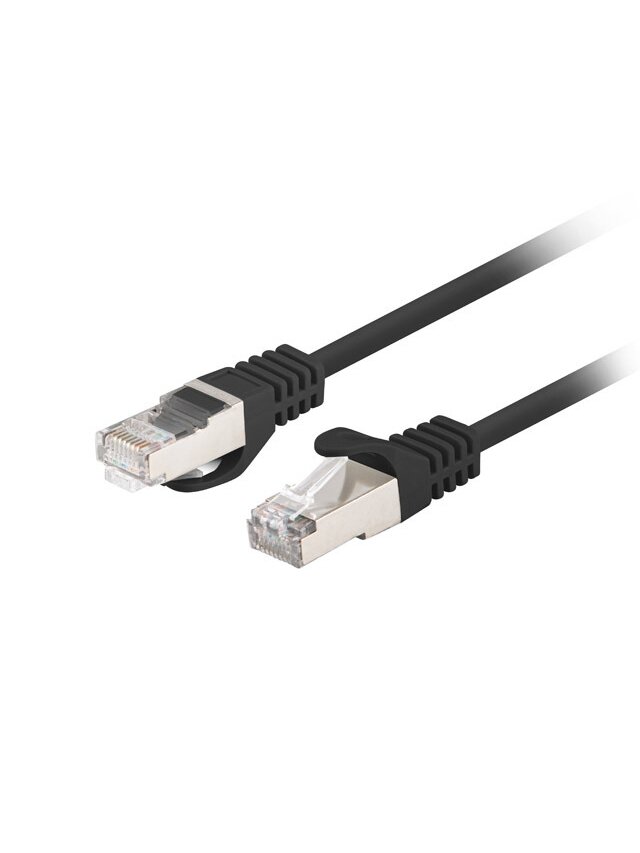 Lanberg Patchcord CAT.6 FTP 2M fluke passed 10-pack, Black | PCF6-20CC-0200-BK 1