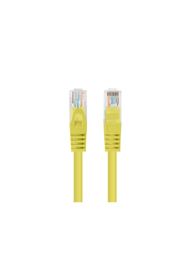 Lanberg Patchcord CAT.6 UTP 1.5M fluke passed 10-pack, Yellow | PCU6-20CC-0150-Y