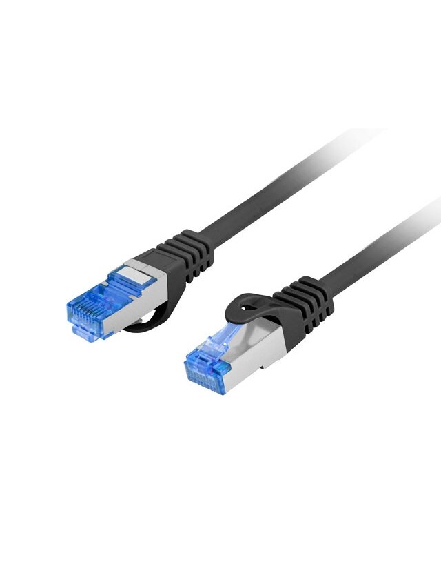 Lanberg | Patchcord Cat.6A S/FTP LSZH CCA Fluke Passed | PCF6A-10CC-0500-BK | 5 m | Black 1