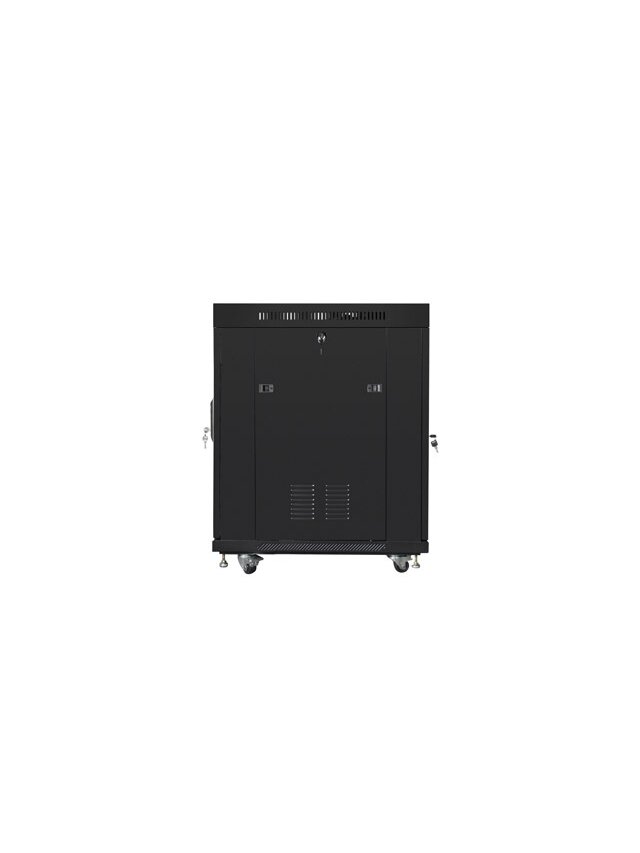 Lanberg | Rack cabinet 19" free-standing 15U/800x1000 (flat pack) with glass door, LCD | FF01-8015-12BL | Black 4 Lanberg | Rack cabinet 19" free-standing 15U/800x1000 (flat pack) with glass door, LCD | FF01-8015-12BL | Black 4