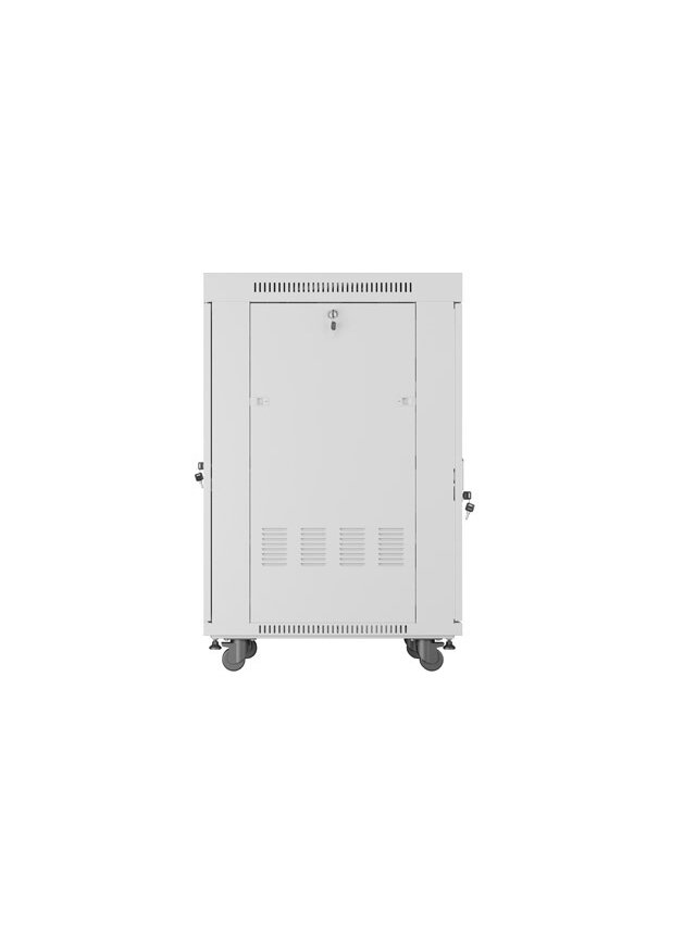 Lanberg | Rack cabinet 19" free-standing 22U/600x800 (flat pack) with glass door | FF01-6822-12SL | Grey 4 Lanberg | Rack cabinet 19" free-standing 22U/600x800 (flat pack) with glass door | FF01-6822-12SL | Grey 4
