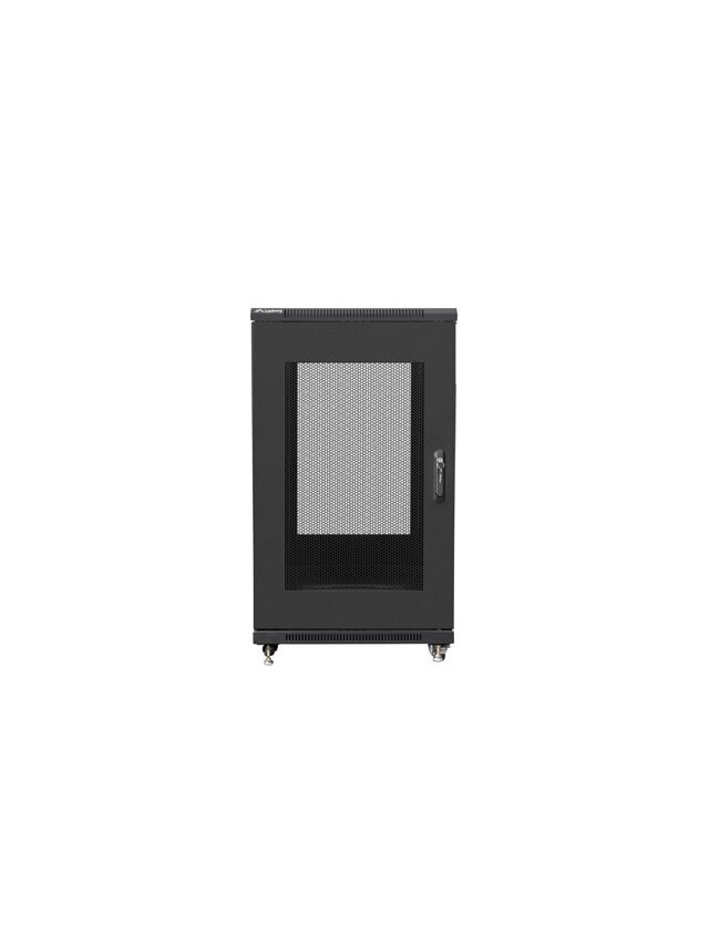 Lanberg | Rack cabinet 19" free-standing 22U/600x800 (flat pack) with mesh door | FF01-6822-23B | Black 1 Lanberg | Rack cabinet 19" free-standing 22U/600x800 (flat pack) with mesh door | FF01-6822-23B | Black 1