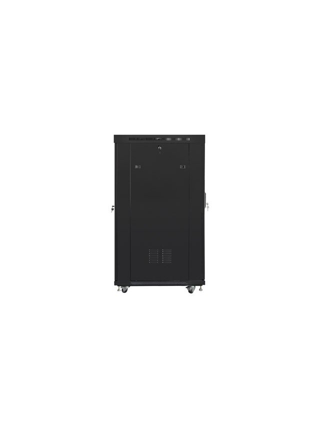 Lanberg | Rack cabinet 19" free-standing 22U/800x1000 (flat pack) with glass door | FF01-8022-12BL | Black 5 Lanberg | Rack cabinet 19" free-standing 22U/800x1000 (flat pack) with glass door | FF01-8022-12BL | Black 5