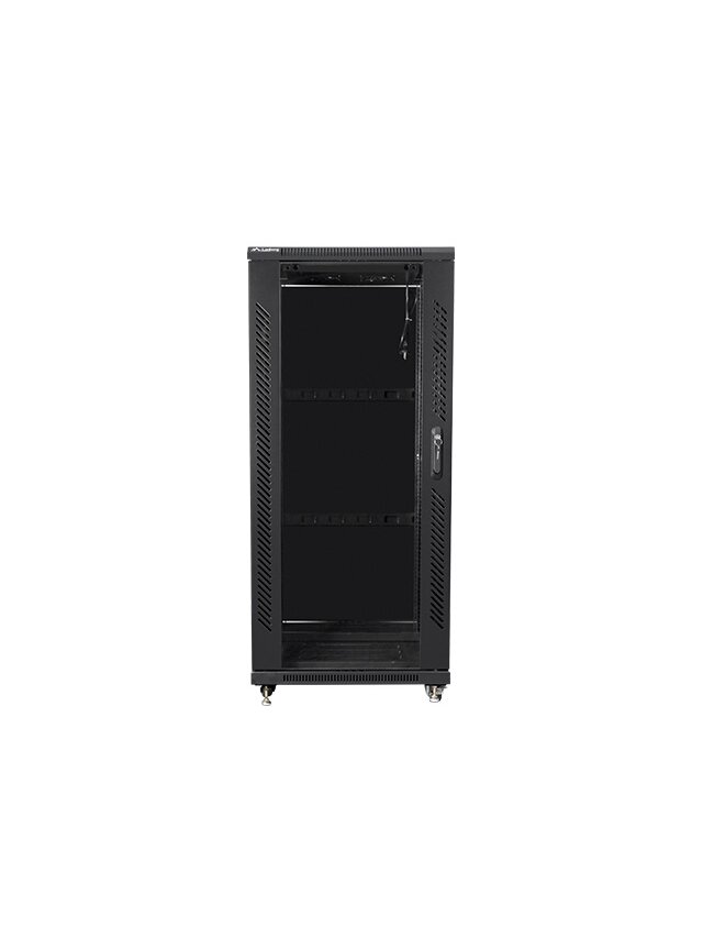Lanberg | Rack cabinet 19" free-standing 27U/600x600 (flat pack) | FF01-6627-12B | Black 2 Lanberg | Rack cabinet 19" free-standing 27U/600x600 (flat pack) | FF01-6627-12B | Black 2