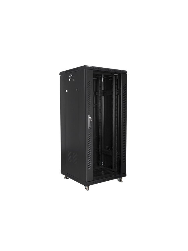 Lanberg | Rack cabinet 19" free-standing 27U/600x600 (flat pack) | FF01-6627-12B | Black 3