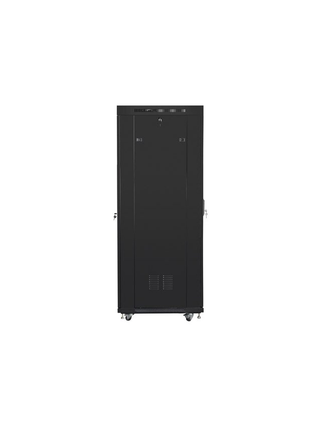 Lanberg | Rack cabinet 19" free-standing 37U/800x1000 (flat pack) with glass door, LCD | FF01-8037-12BL | Black 1 Lanberg | Rack cabinet 19" free-standing 37U/800x1000 (flat pack) with glass door, LCD | FF01-8037-12BL | Black 1