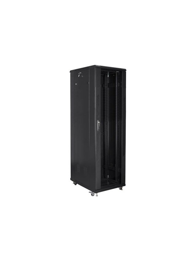 Lanberg | Rack cabinet 19" free-standing 42U/600x1000 (flat pack) | FF01-6042-12B | Black 2 Lanberg | Rack cabinet 19" free-standing 42U/600x1000 (flat pack) | FF01-6042-12B | Black 2