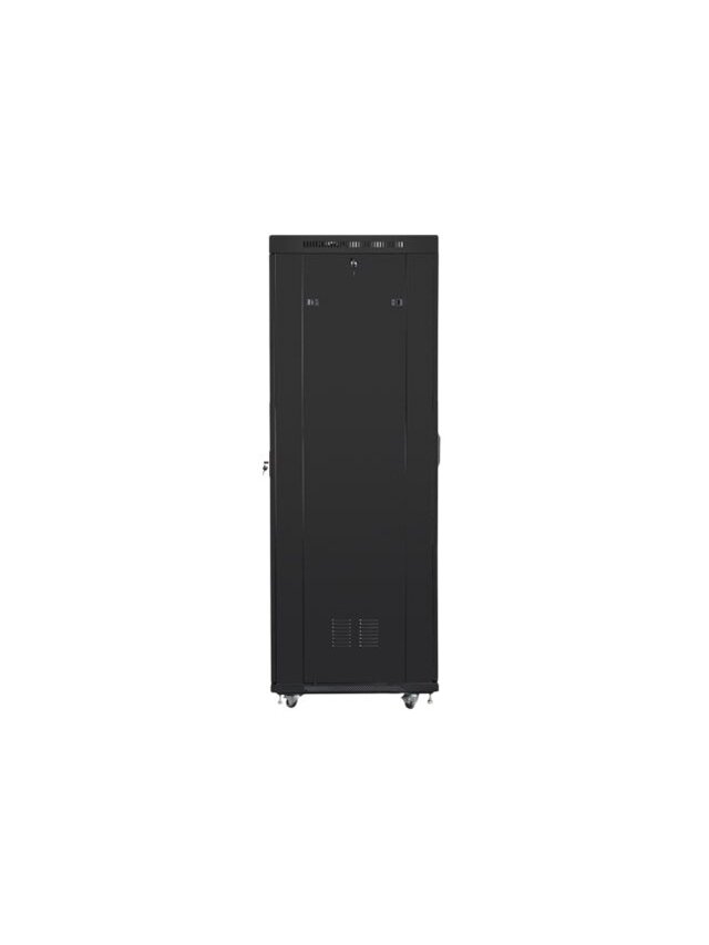 Lanberg | Rack cabinet 19" free-standing 42U/600x800 (flat pack) with mesh door, LCD | FF01-6842-23BL | Black 4 Lanberg | Rack cabinet 19" free-standing 42U/600x800 (flat pack) with mesh door, LCD | FF01-6842-23BL | Black 4