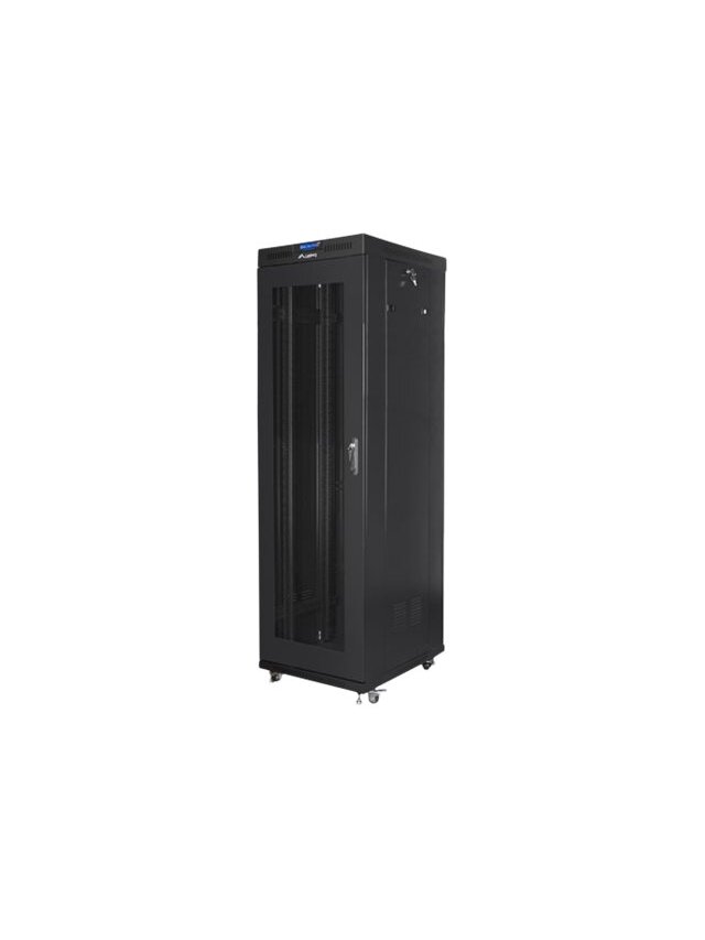 Lanberg | Rack cabinet 19" free-standing 42U/600x800 (flat pack) with mesh door, LCD | FF01-6842-23BL | Black Lanberg | Rack cabinet 19" free-standing 42U/600x800 (flat pack) with mesh door, LCD | FF01-6842-23BL | Black