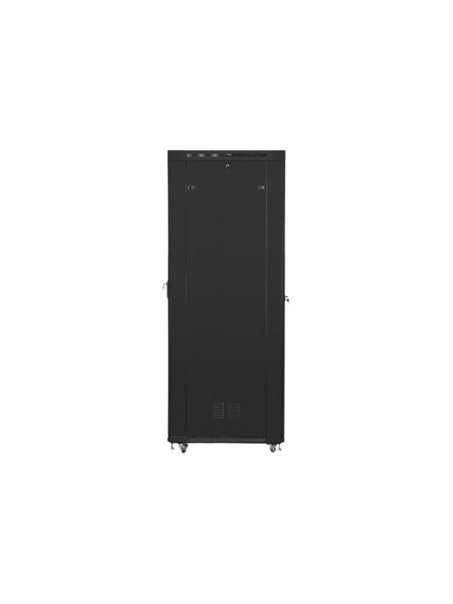 Lanberg | Rack cabinet 19" free-standing 47U/800x1000 (flat pack) with glass door, LCD | FF01-8047-12BL | Black 3 Lanberg | Rack cabinet 19" free-standing 47U/800x1000 (flat pack) with glass door, LCD | FF01-8047-12BL | Black 3