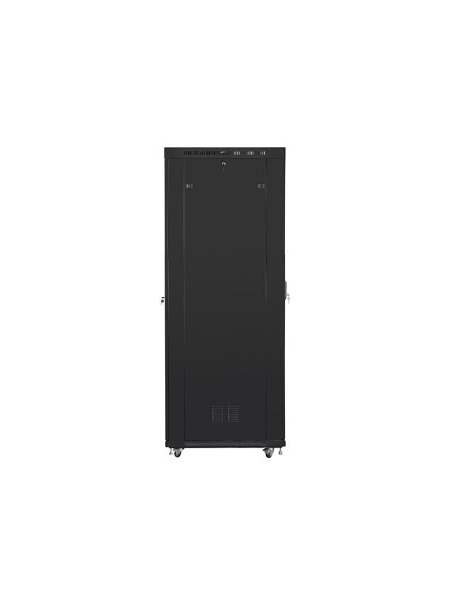 Lanberg | Rack cabinet 19" free-standing 47U/800x1000 (flat pack) with mesh door, LCD | FF01-8047-23BL | Black 4 Lanberg | Rack cabinet 19" free-standing 47U/800x1000 (flat pack) with mesh door, LCD | FF01-8047-23BL | Black 4