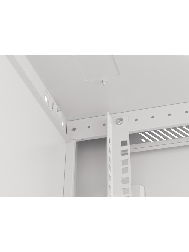 Lanberg | Rack cabinet 19" wall-mount 18U/600x600 (flat pack) | WF01-6618-10S | Grey 2 Lanberg | Rack cabinet 19" wall-mount 18U/600x600 (flat pack) | WF01-6618-10S | Grey 2