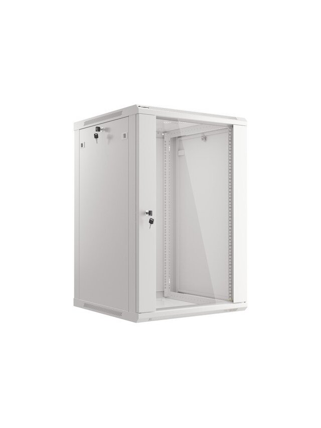 Lanberg | Rack cabinet 19" wall-mount 18U/600x600 (flat pack) | WF01-6618-10S | Grey
