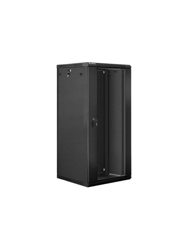 Lanberg | Rack cabinet 19" wall-mount 27U/600x600 (flat pack) | WF01-6627-10B | Black 1