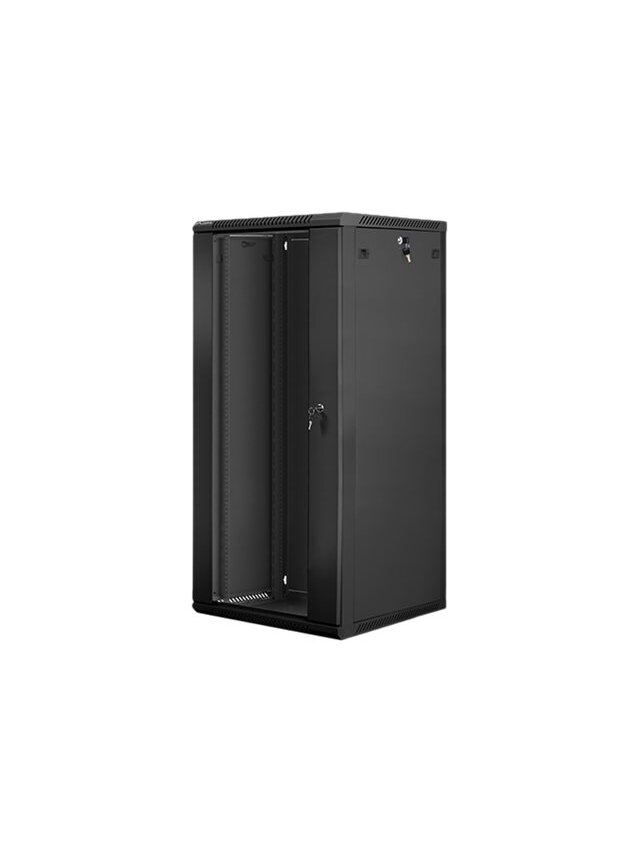 Lanberg | Rack cabinet 19" wall-mount 27U/600x600 (flat pack) | WF01-6627-10B | Black Lanberg | Rack cabinet 19" wall-mount 27U/600x600 (flat pack) | WF01-6627-10B | Black