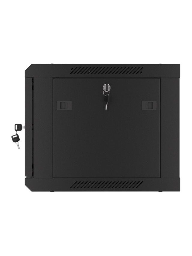 Lanberg | Rack cabinet 19" wall-mount 6U/600x450 for self-assembly with metal door (flat pack) | WF01-6406-00B | Black 10