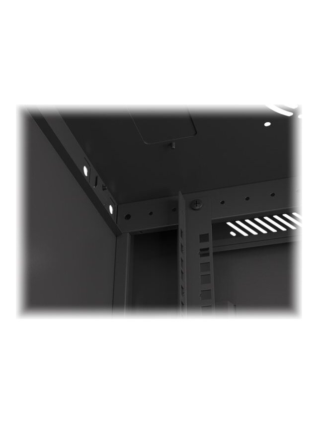 Lanberg | Rack cabinet 19" wall-mount 6U/600x450 for self-assembly with metal door (flat pack) | WF01-6406-00B | Black 12 Lanberg | Rack cabinet 19" wall-mount 6U/600x450 for self-assembly with metal door (flat pack) | WF01-6406-00B | Black 12