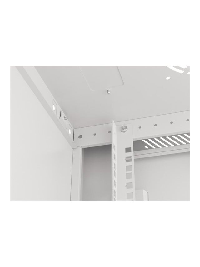 Lanberg | Rack cabinet 19" wall-mount 6U/600x450 for self-assembly with metal door (flat pack) | WF01-6406-00S | Grey 12