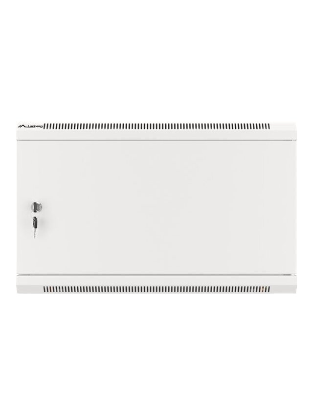 Lanberg | Rack cabinet 19" wall-mount 6U/600x450 for self-assembly with metal door (flat pack) | WF01-6406-00S | Grey 2