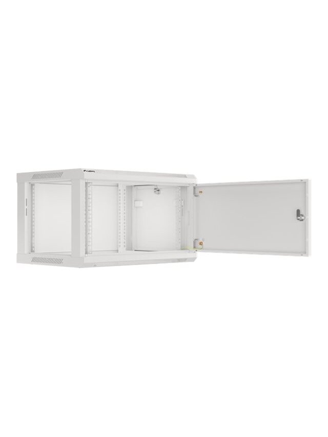 Lanberg | Rack cabinet 19" wall-mount 6U/600x450 for self-assembly with metal door (flat pack) | WF01-6406-00S | Grey 5