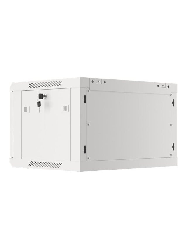 Lanberg | Rack cabinet 19" wall-mount 6U/600x450 for self-assembly with metal door (flat pack) | WF01-6406-00S | Grey 8
