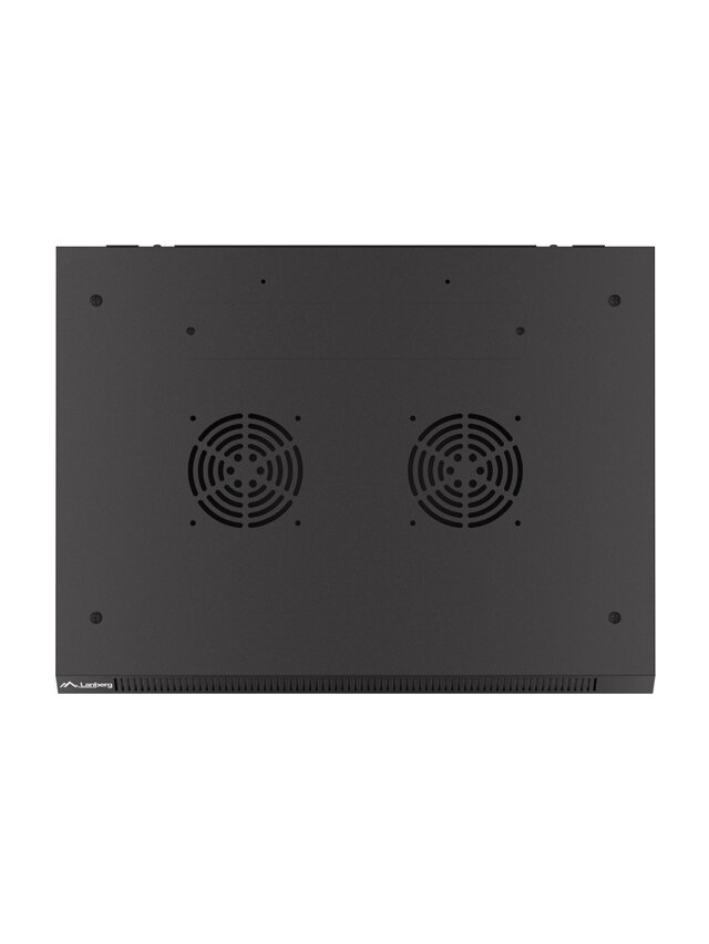 Lanberg | Rack cabinet 19" wall-mount 6U/600x450 with perforated door (flat pack) | WF01-6406-23B | Black 4 Lanberg | Rack cabinet 19" wall-mount 6U/600x450 with perforated door (flat pack) | WF01-6406-23B | Black 4