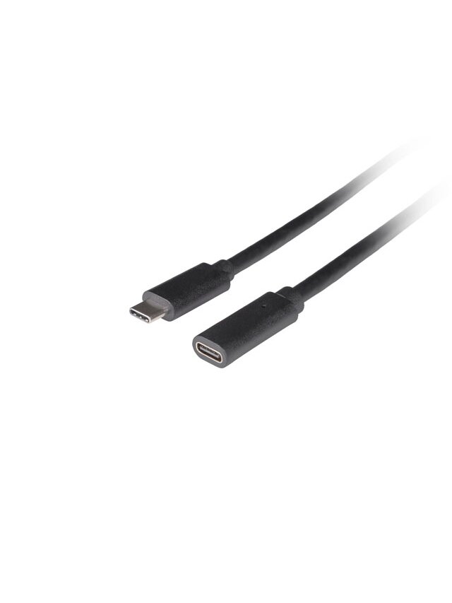 Lanberg | USB-C M/F 3.1 Cable | CA-USBE-20CC-0015-BK Lanberg | USB-C M/F 3.1 Cable | CA-USBE-20CC-0015-BK