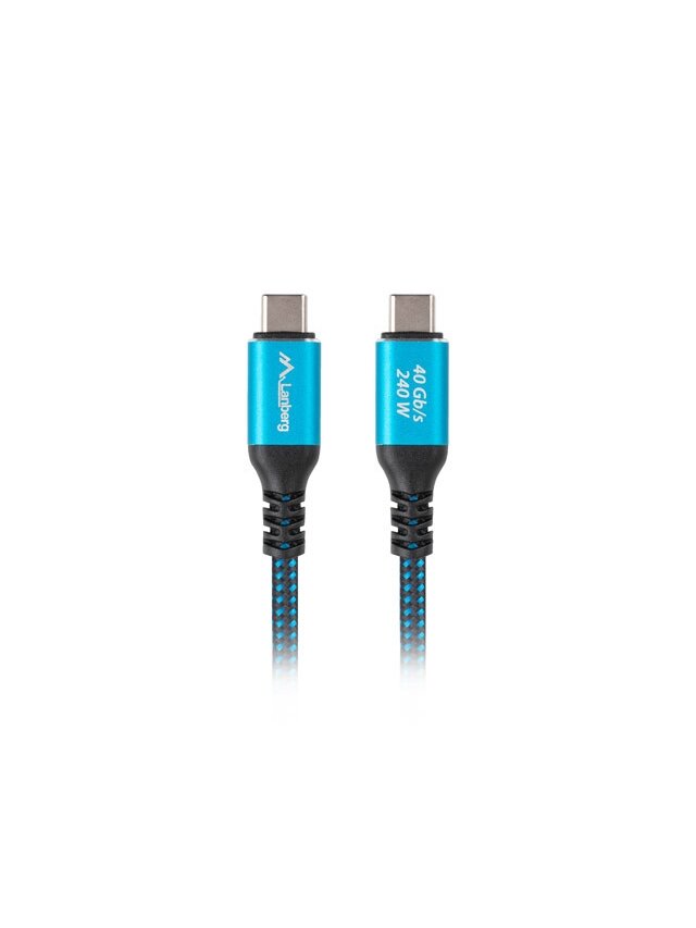 Lanberg | USB-C M/M 4.0 CABLE 240W 8K 60HZ | CA-CMCM-44CU-0005-BK 1