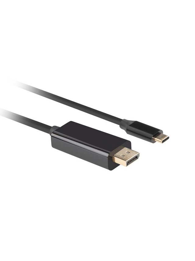 Lanberg USB-C to DisplayPort Cable, 1.8 m 4K/60Hz, Black | Lanberg | USB-C to DisplayPort Cable | CA-CMDP-10CU-0018-BK | Black | 1.8 m 2 Lanberg USB-C to DisplayPort Cable, 1.8 m 4K/60Hz, Black | Lanberg | USB-C to DisplayPort Cable | CA-CMDP-10CU-0018-BK | Black | 1.8 m 2