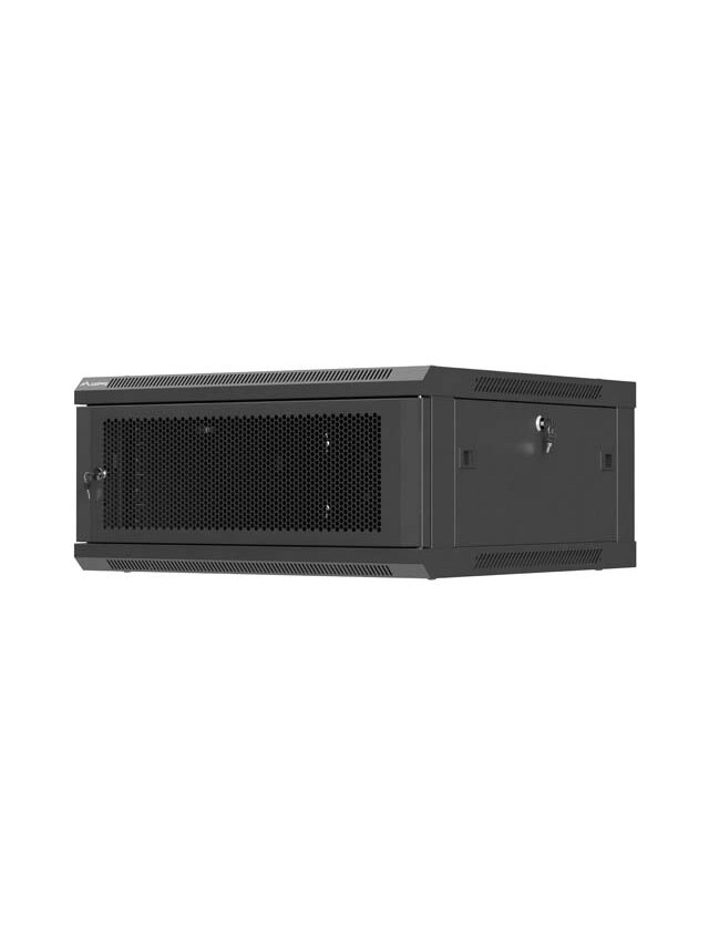 Lanberg Wall mounted installation cabinet 19" 4U 600X600 | WF01-6604-23B | Black 1 Lanberg Wall mounted installation cabinet 19" 4U 600X600 | WF01-6604-23B | Black 1