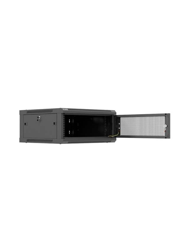 Lanberg Wall mounted installation cabinet 19" 4U 600X600 | WF01-6604-23B | Black 5