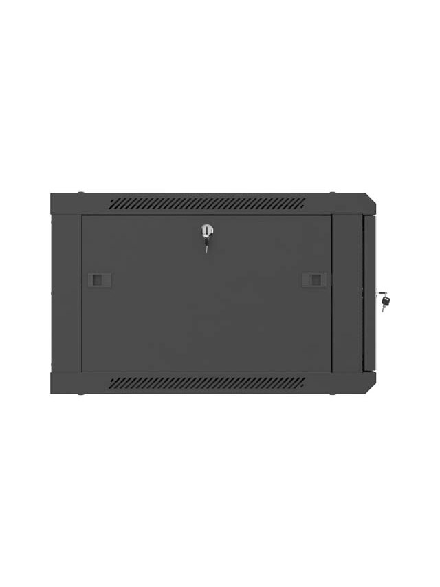 Lanberg Wall mounted installation cabinet 19" 6U 600X600 | WF01-6606-23B | Black 1