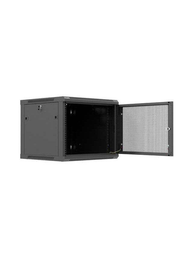 Lanberg Wall mounted installation cabinet 19" 9U 600X600 | WF01-6609-23B | Black 5 Lanberg Wall mounted installation cabinet 19" 9U 600X600 | WF01-6609-23B | Black 5