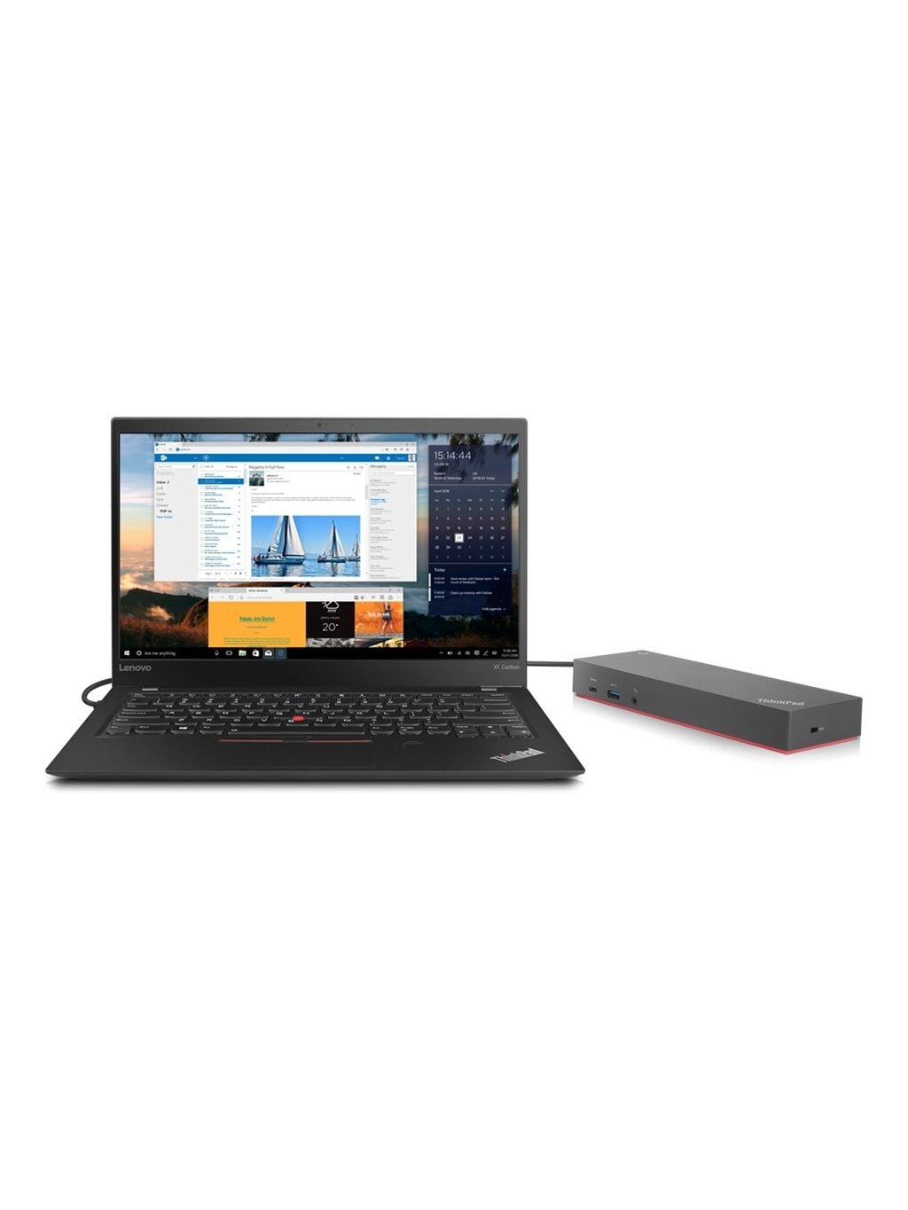 Lenovo | ThinkPad Hybrid USB-C with USB-A Dock, max 2 displays, | 40AF0135EU | USB-C  Dock | Ethernet LAN (RJ-45) ports 1 | DisplayPorts quantity 2 | USB 3.0 (3.1 Gen 1) Type-C ports quantity 1 x USB-C (Gen 2, 5V / 3A power) | USB 3.0 (3.1 Gen 1) ports qu 4