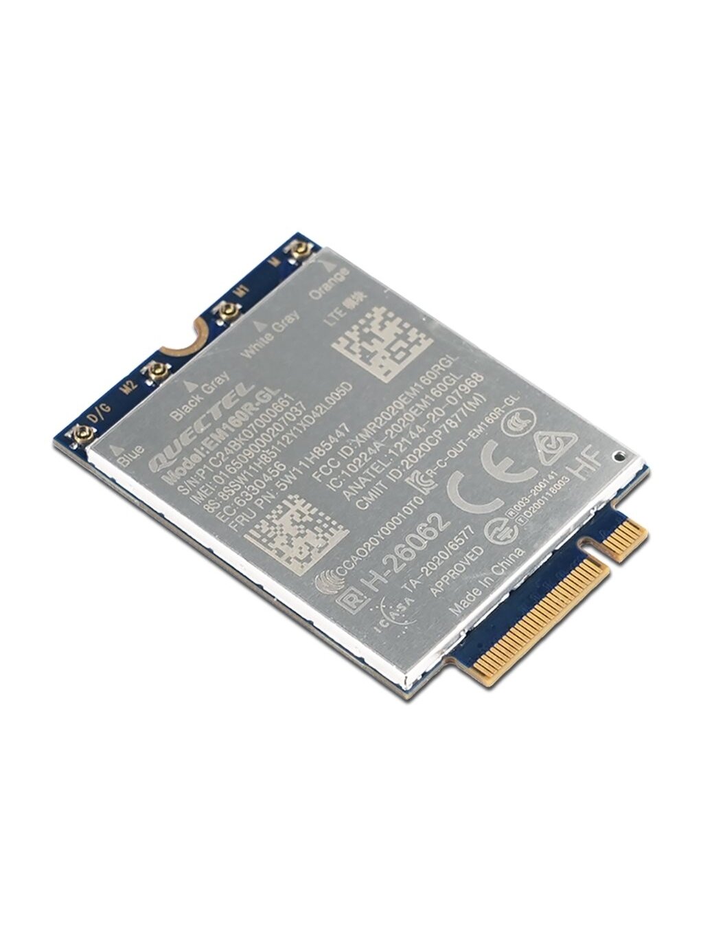 Lenovo WWAN Module for X1 Carbon Gen 12/P16v Gen 2 | ThinkPad Quectel EM160R-GL 4G LTE-A Cat 16 M.2 | 42 x 30 x 2.3 mm Lenovo WWAN Module for X1 Carbon Gen 12/P16v Gen 2 | ThinkPad Quectel EM160R-GL 4G LTE-A Cat 16 M.2 | 42 x 30 x 2.3 mm