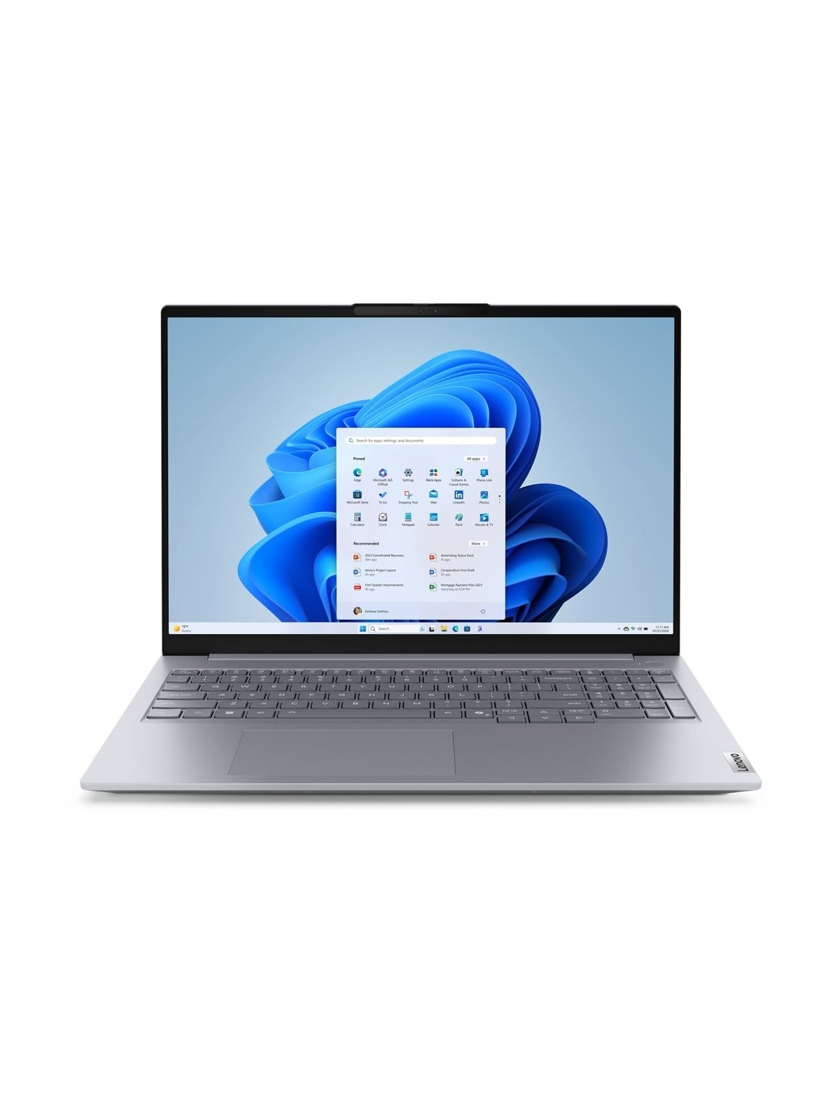 Lenovo ThinkBook 16 Gen 8 IAL 16 WUXGA ULT9-185H/16GB/512GB/Intel Graphics/WIN11 Pro/Nordic Backlit kbd/Arctic Grey/FP/2Y Warranty | Lenovo 3